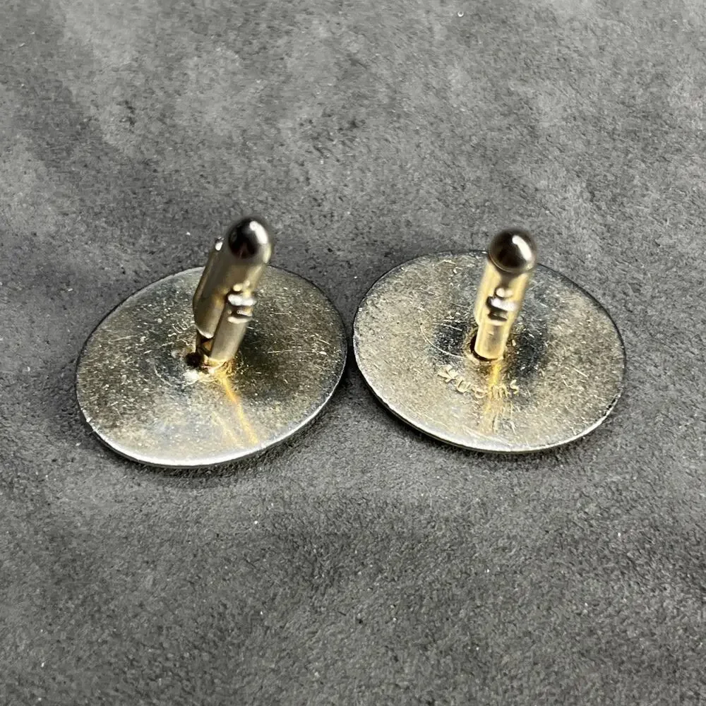 Vintage Swank Spanish Damascene Cufflinks Ornate Design